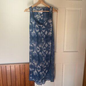 Upstate Silk Shibori Wrap Dress, S